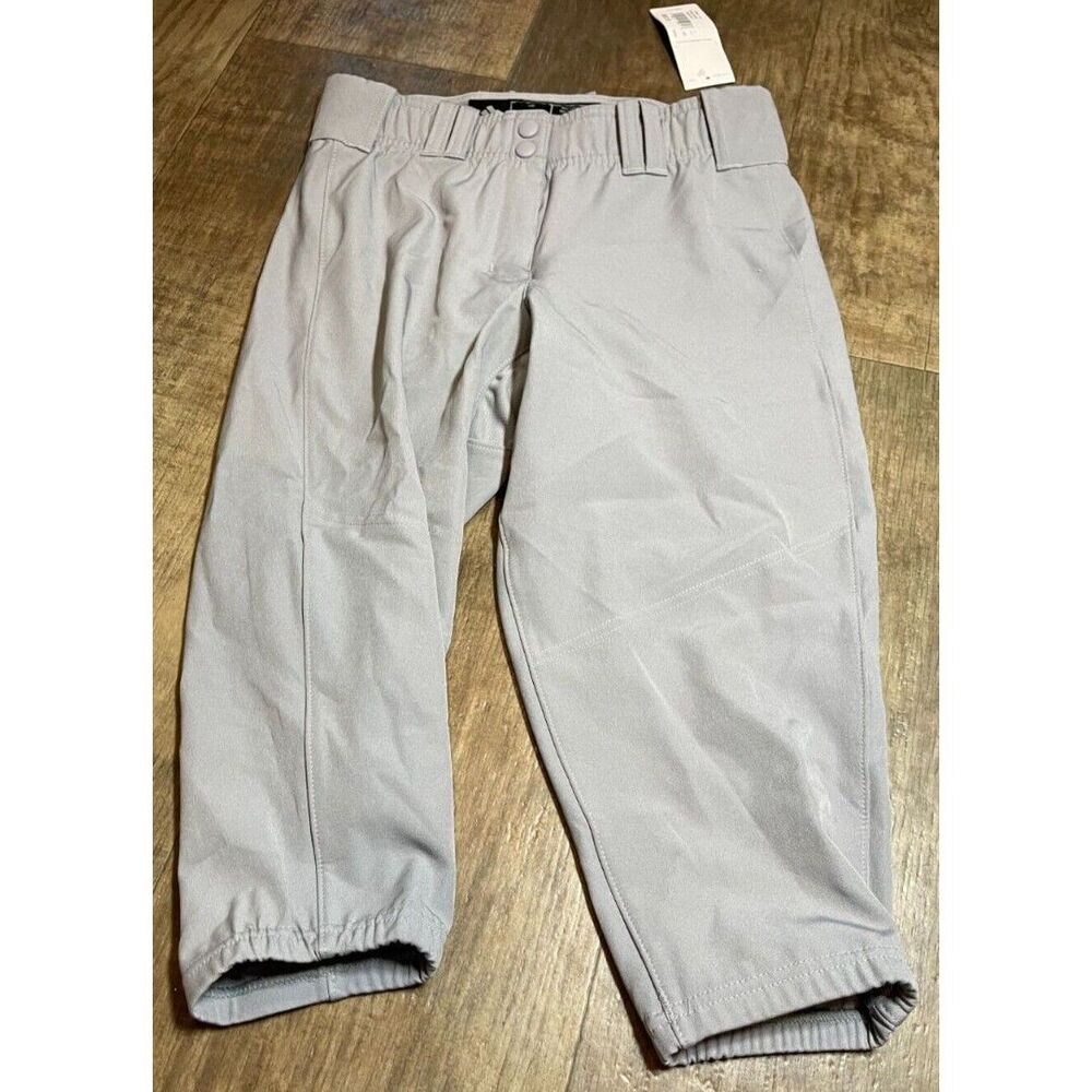 ADIDAS Baseball Pants Youth XS Gray